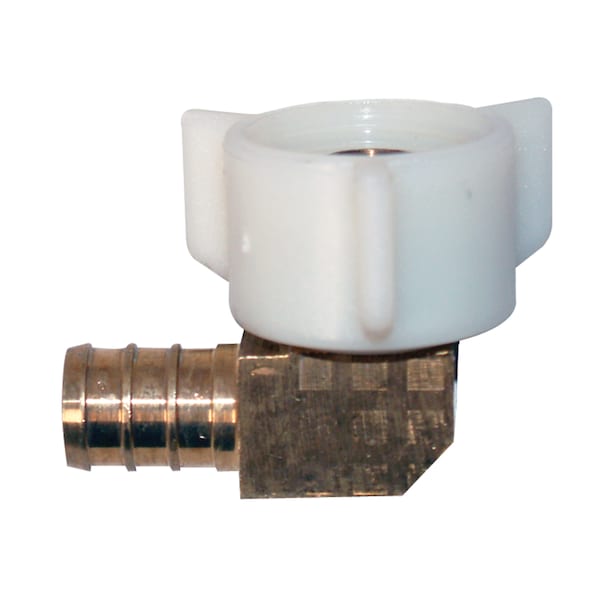 Flair-It Flair-It 51198 Brass Swivel Elbow - 1/2" Barb x 1/2" FPT Cone Connector 51198 - main